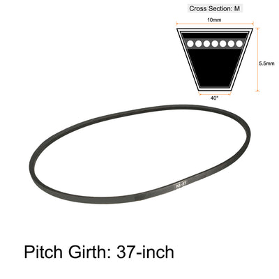 Harfington Uxcell M-37 Drive V-Belt Industrial Power Rubber Transmission Belt