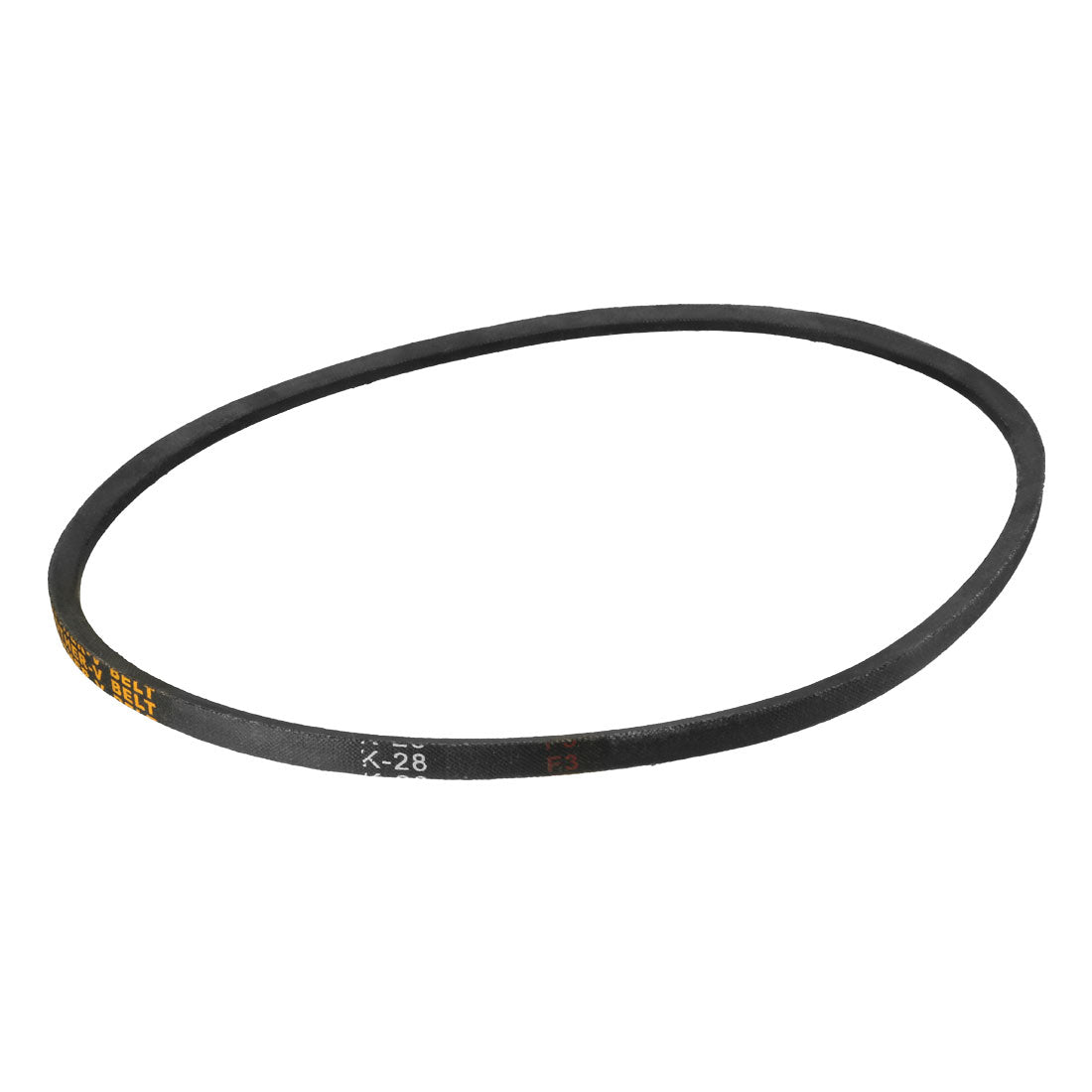 uxcell Uxcell K-28 V Belt Machine Transmission Rubber,Black Replacement Drive Belt