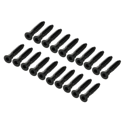 Harfington Uxcell Furniture Confirmat Screw 7x39mm Hex Socket Wood Screws Powder Coated 20pcs