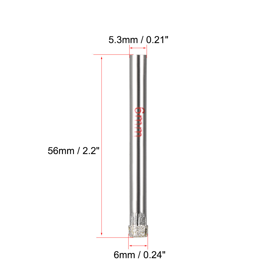 Harfington Diamond Grit Hole Saw Drill Bit for Glass Ceramic Tile