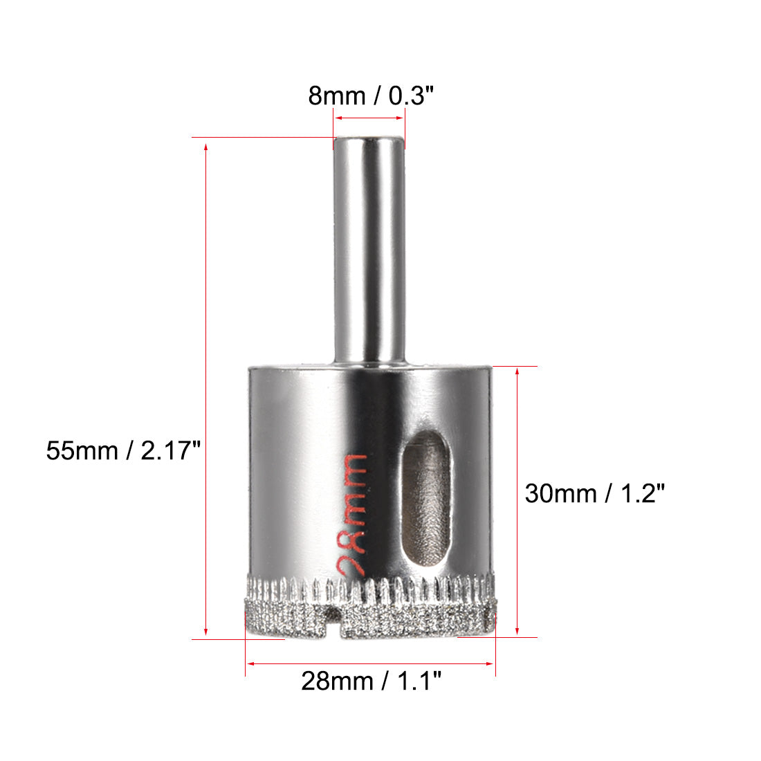 Uxcell Uxcell 2Stk.Diamantgitter Loch Schiller Bohrer für Glaskeramik Porzellan