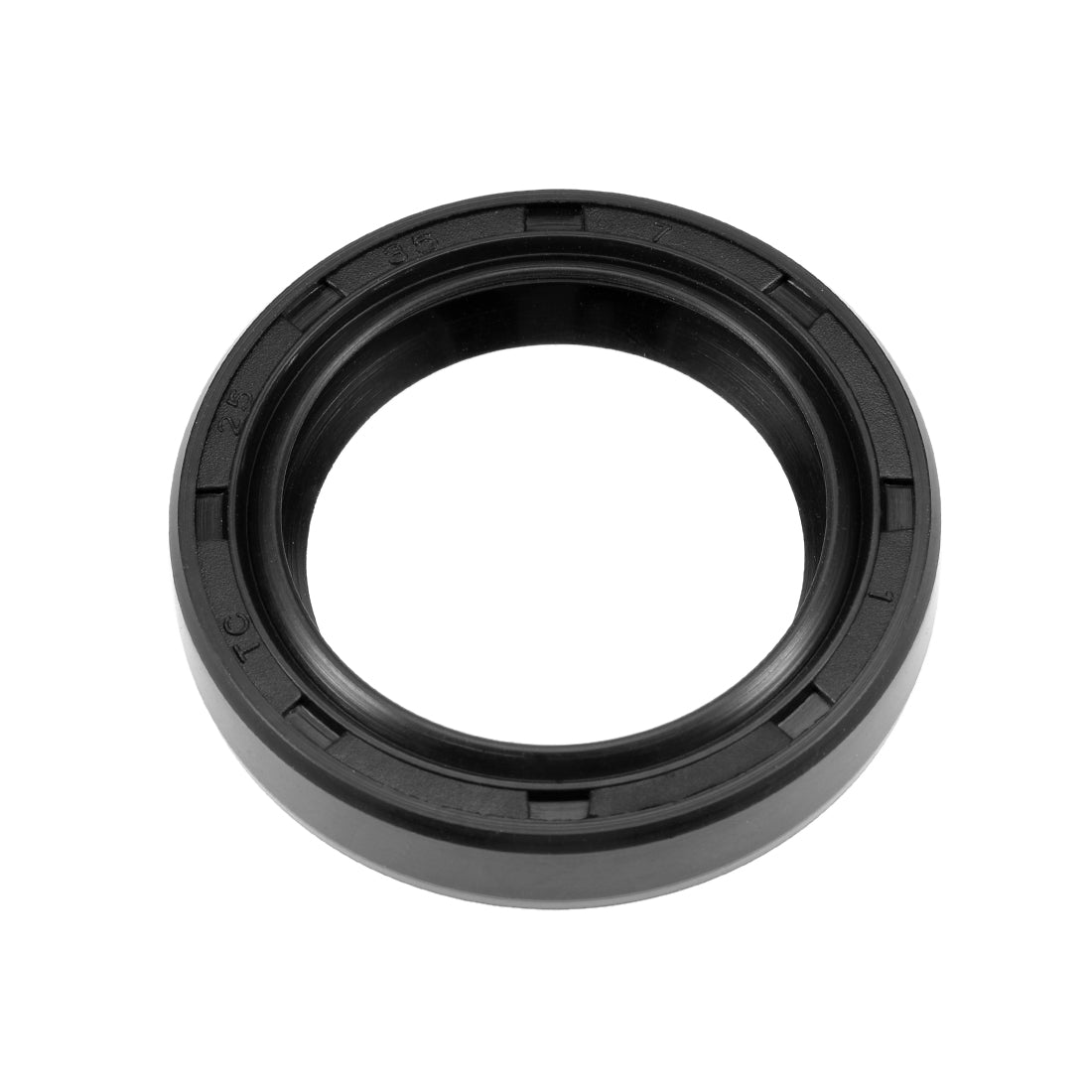 uxcell Uxcell Oil Seal, TC 25mm x 35mm x 7mm, Nitrile Rubber Cover Double Lip