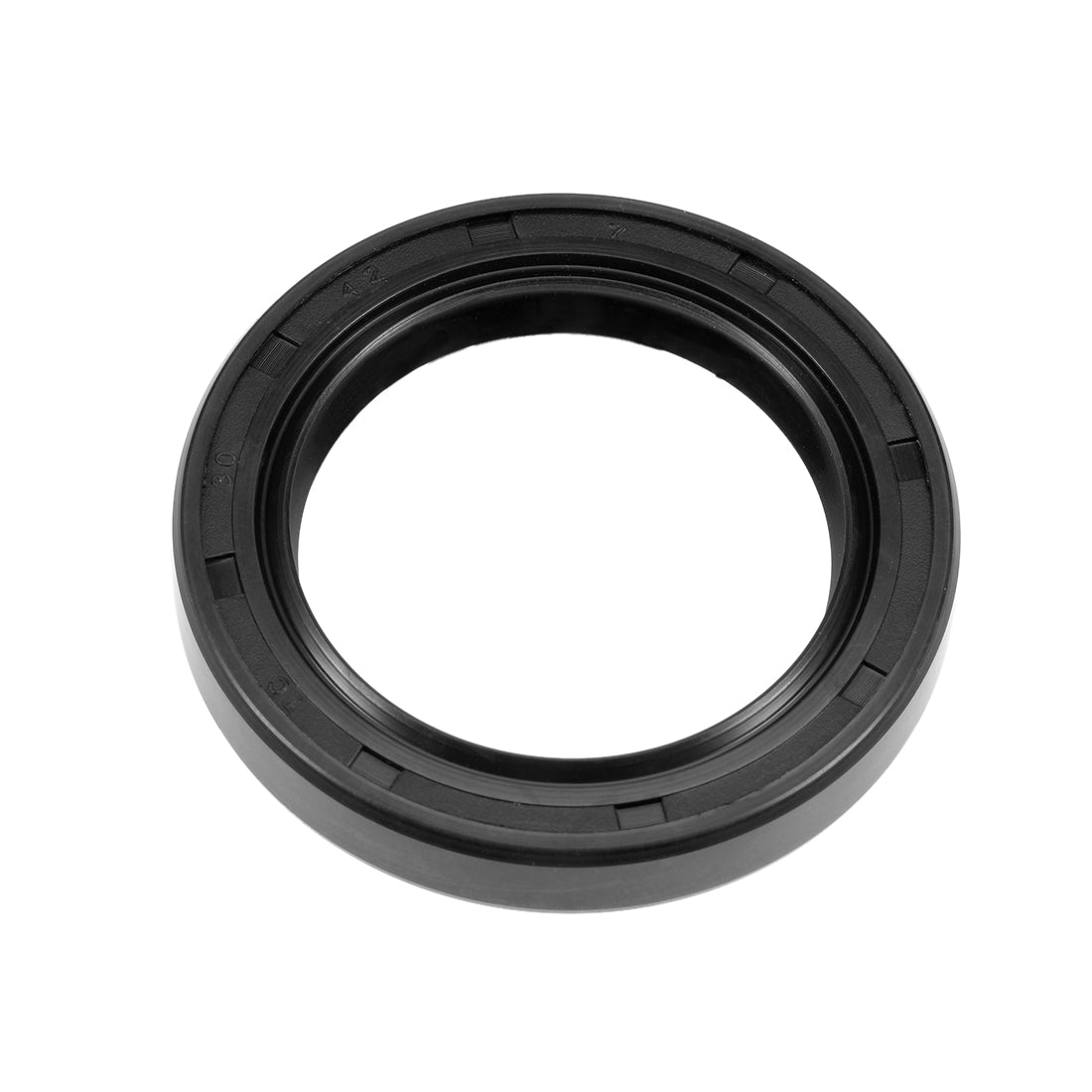 uxcell Uxcell Oil Seal, TC 30mm x 42mm x 7mm, Nitrile Rubber Cover Double Lip