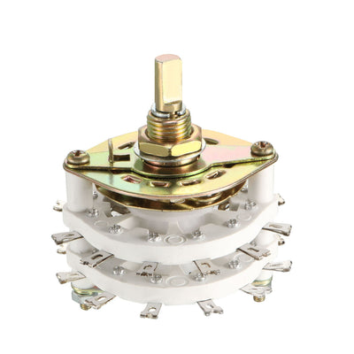 Harfington Uxcell 6P3T 6 Pole 3 Position Selectable 2 Deck Band Channel Rotary Switch Selector