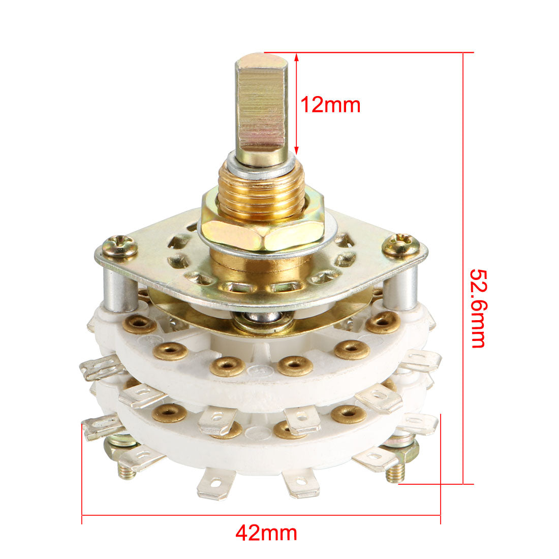 uxcell Uxcell 2P11T 2 Pole 11 Position Selectable 2 Deck Band Channel Rotary Switch Selector