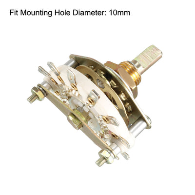 Harfington Uxcell 12Pin 1P11T 1Pole 11Position Selectable Single Deck Band Selector Rotary Switch