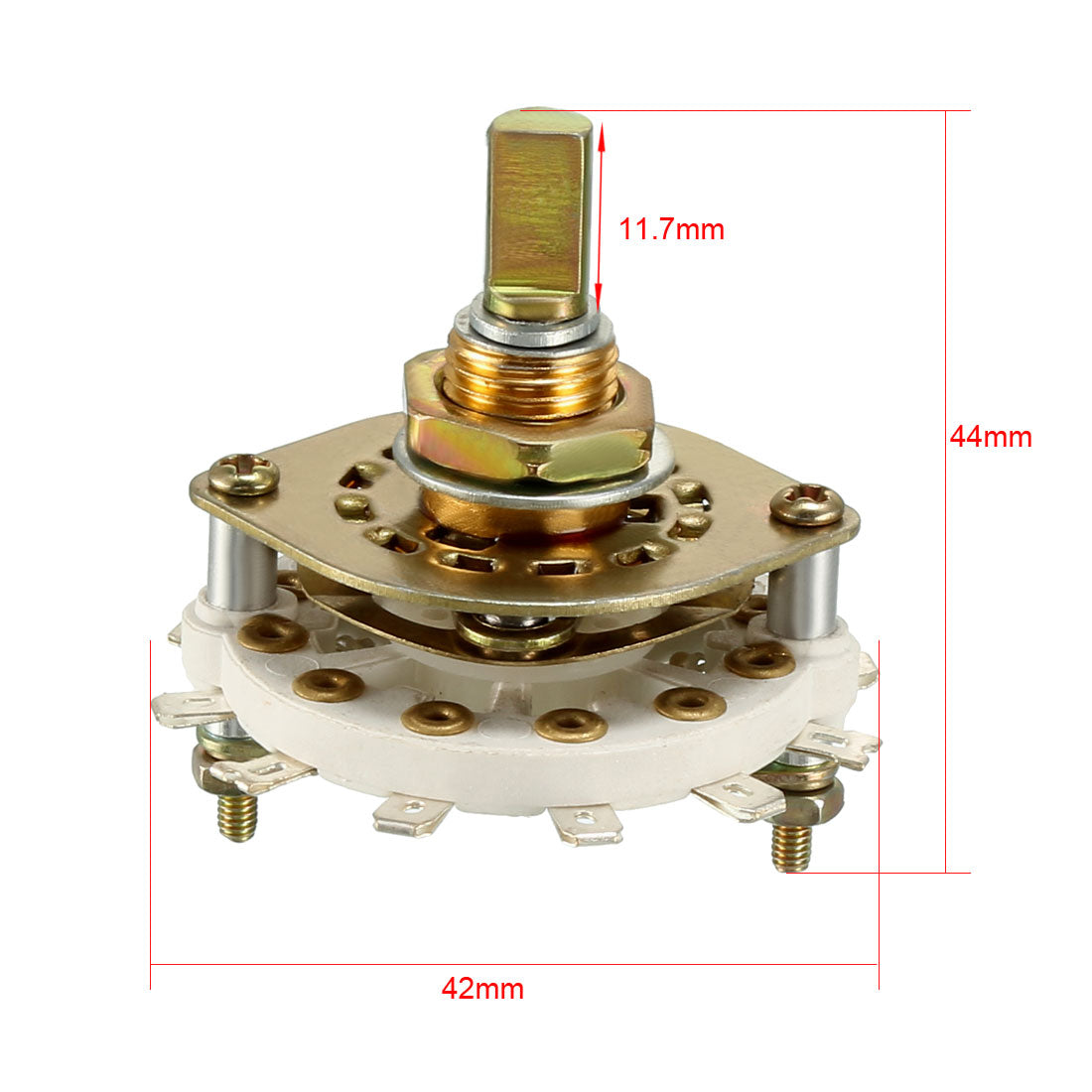 uxcell Uxcell 3P3T 3 Pole 3 Throw 1 Deck Band Channel Rotary Switch Selector