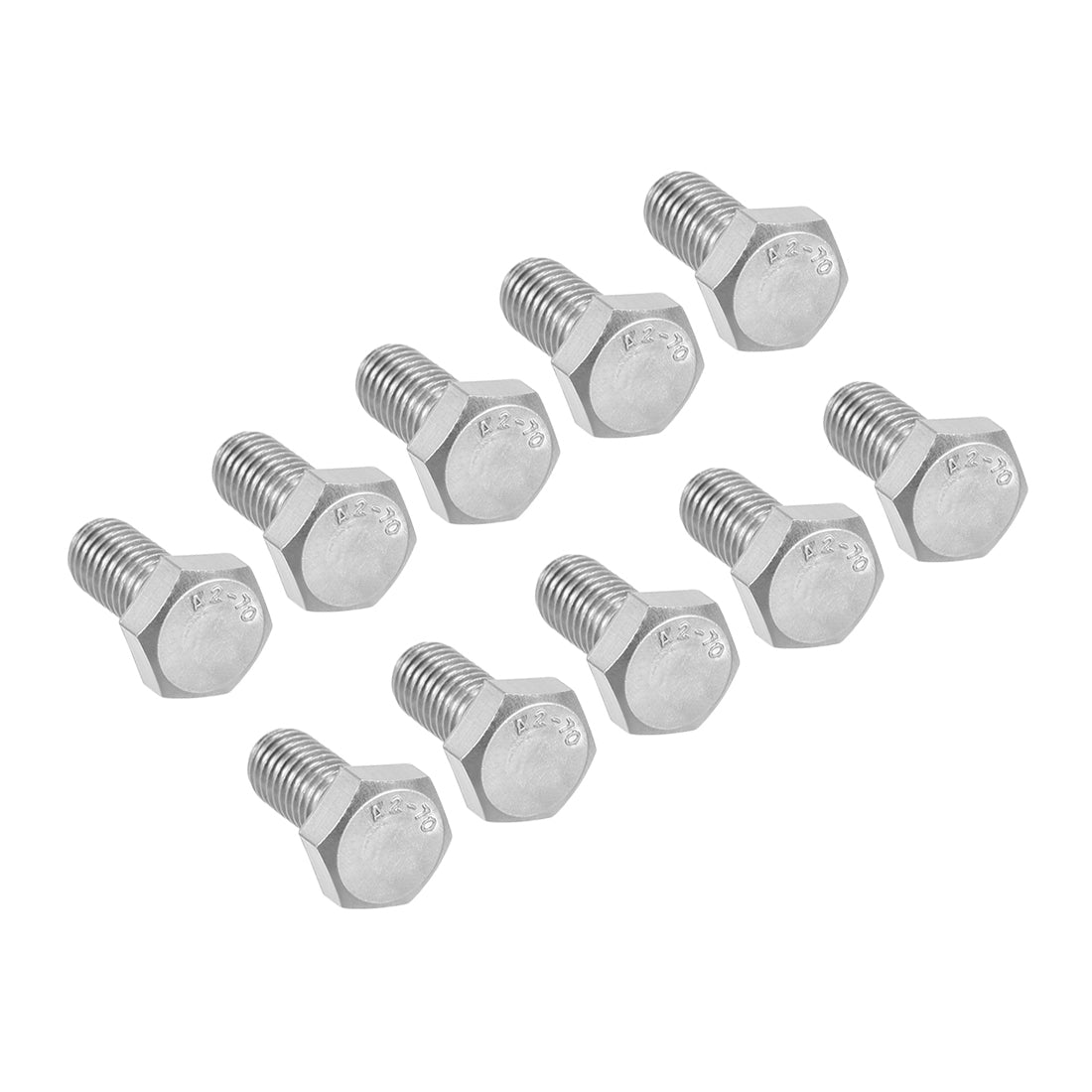 uxcell Uxcell M8x16mm Hex Bolts 304 Stainless Steel Hexagon Screw Bolt 10pcs