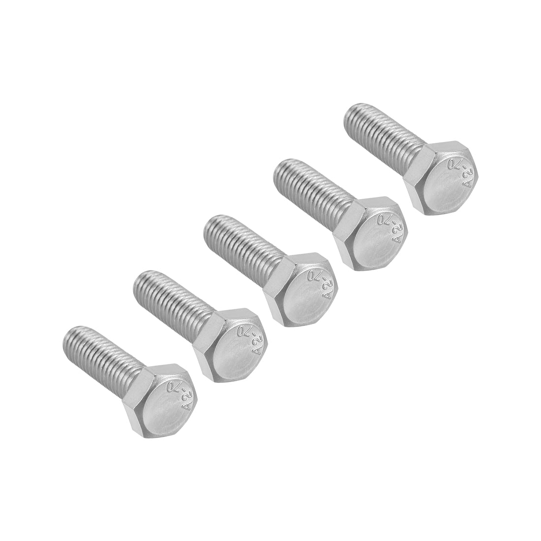 uxcell Uxcell M8x25mm Hex Bolts 304 Stainless Steel Hexagon Screw Bolt 5pcs