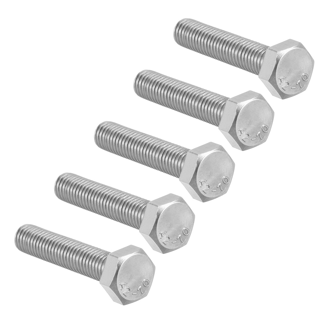 uxcell Uxcell M8x35mm Hex Bolts 304 Stainless Steel Hexagon Screw Bolt 5pcs