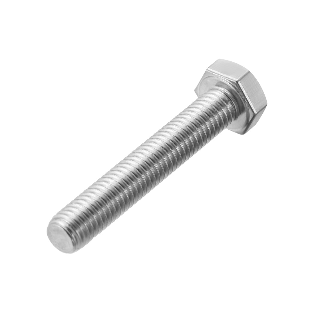 uxcell Uxcell M8 Thread 50mm Length Hex Bolts 304 Stainless Steel Hexagon Screw Bolt 5pcs