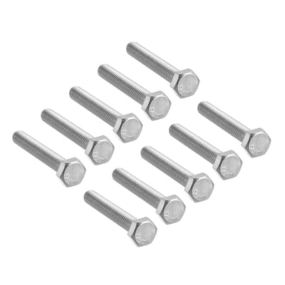 uxcell Uxcell M8x50mm Hex Bolts 304 Stainless Steel Hexagon Screw Bolt 10pcs