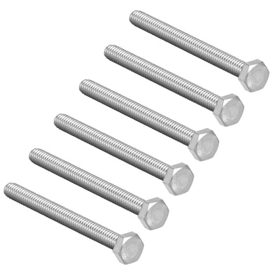 Harfington Uxcell M8x90mm Hex Bolts 304 Stainless Steel Hexagon Screw Bolt 6pcs