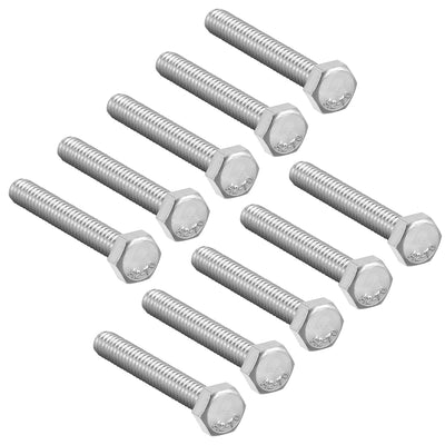 uxcell Uxcell M5x35mm Hex Bolts 304 Stainless Steel Hexagon Screw Bolt 10pcs