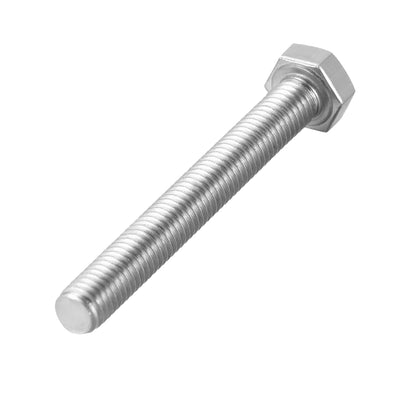 Harfington Uxcell M5x45mm Hex Bolts 304 Stainless Steel Hexagon Screw Bolt 10pcs