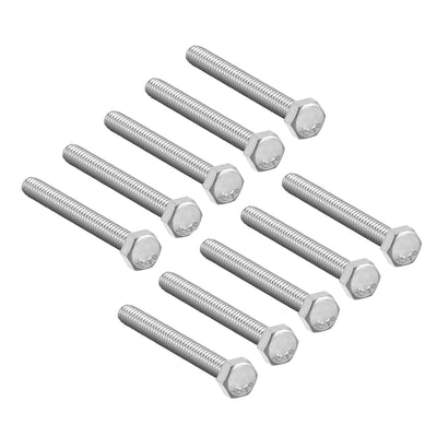 uxcell Uxcell M5x45mm Hex Bolts 304 Stainless Steel Hexagon Screw Bolt 10pcs