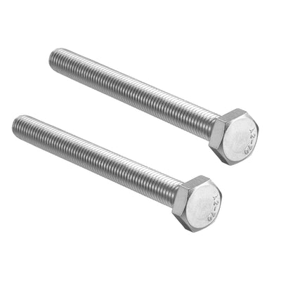 Harfington Uxcell M10x100mm Hex Bolts 304 Stainless Steel Hexagon Screw Bolt 2pcs