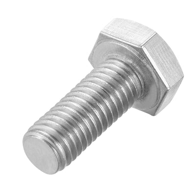 Harfington Uxcell M10x25mm Hex Bolts 304 Stainless Steel Hexagon Screw Bolt 10pcs