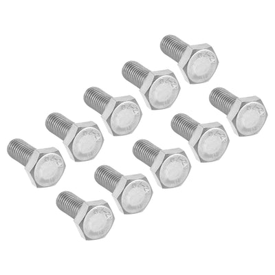 uxcell Uxcell M10x25mm Hex Bolts 304 Stainless Steel Hexagon Screw Bolt 10pcs