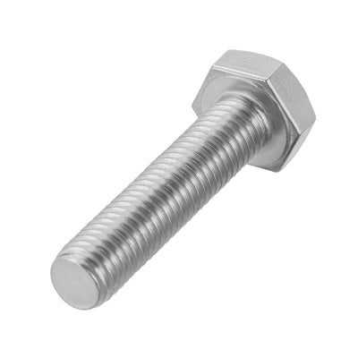 Harfington Uxcell M10x30mm Hex Bolts 304 Stainless Steel Hexagon Screw Bolt 5pcs