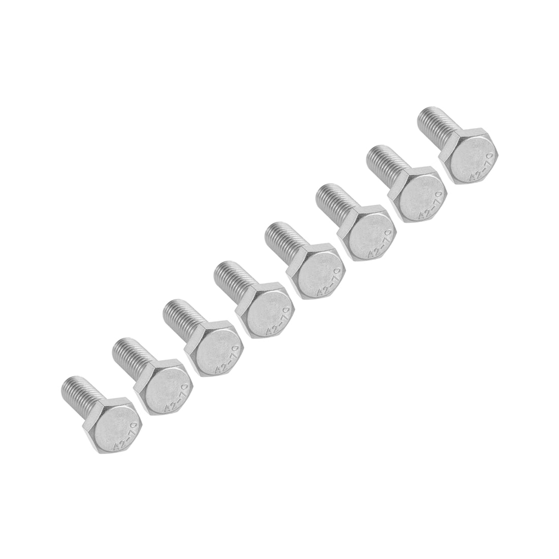 uxcell Uxcell M10x30mm Hex Bolts 304 Stainless Steel Hexagon Screw Bolt 8pcs