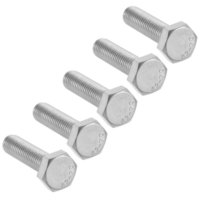 uxcell Uxcell M10x35mm Hex Bolts 304 Stainless Steel Hexagon Screw Bolt 5pcs