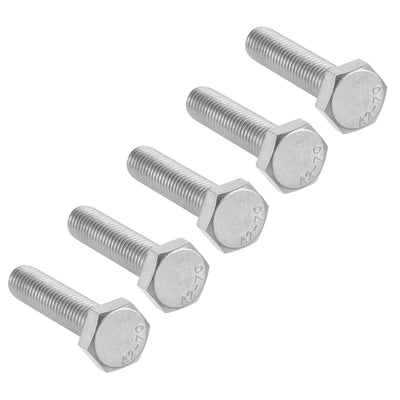 uxcell Uxcell M10x45mm Hex Bolts 304 Stainless Steel Hexagon Screw Bolt 5pcs