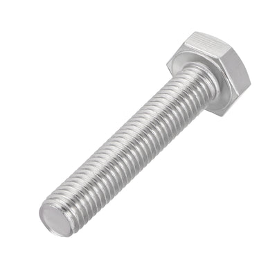 Harfington Uxcell M10 Thread 55mm Length Hex Bolts 304 Stainless Steel Hexagon Screw Bolt 5pcs