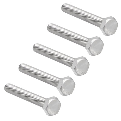 uxcell Uxcell M10x70mm Hex Bolts 304 Stainless Steel Hexagon Screw Bolt 5pcs