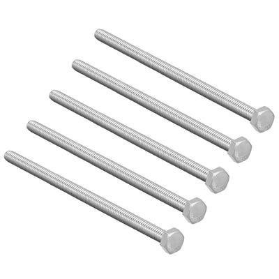 Harfington Uxcell M6x100mm Hex Bolts 304 Stainless Steel Hexagon Screw Bolt 5pcs