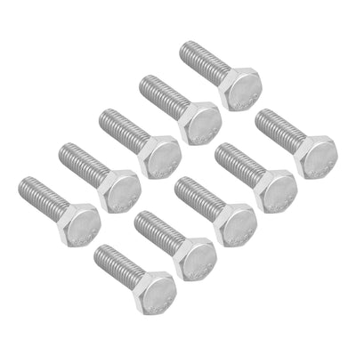 uxcell Uxcell M6 Thread 20mm Length Hex Bolts 304 Stainless Steel Hexagon Screw Bolt 10pcs