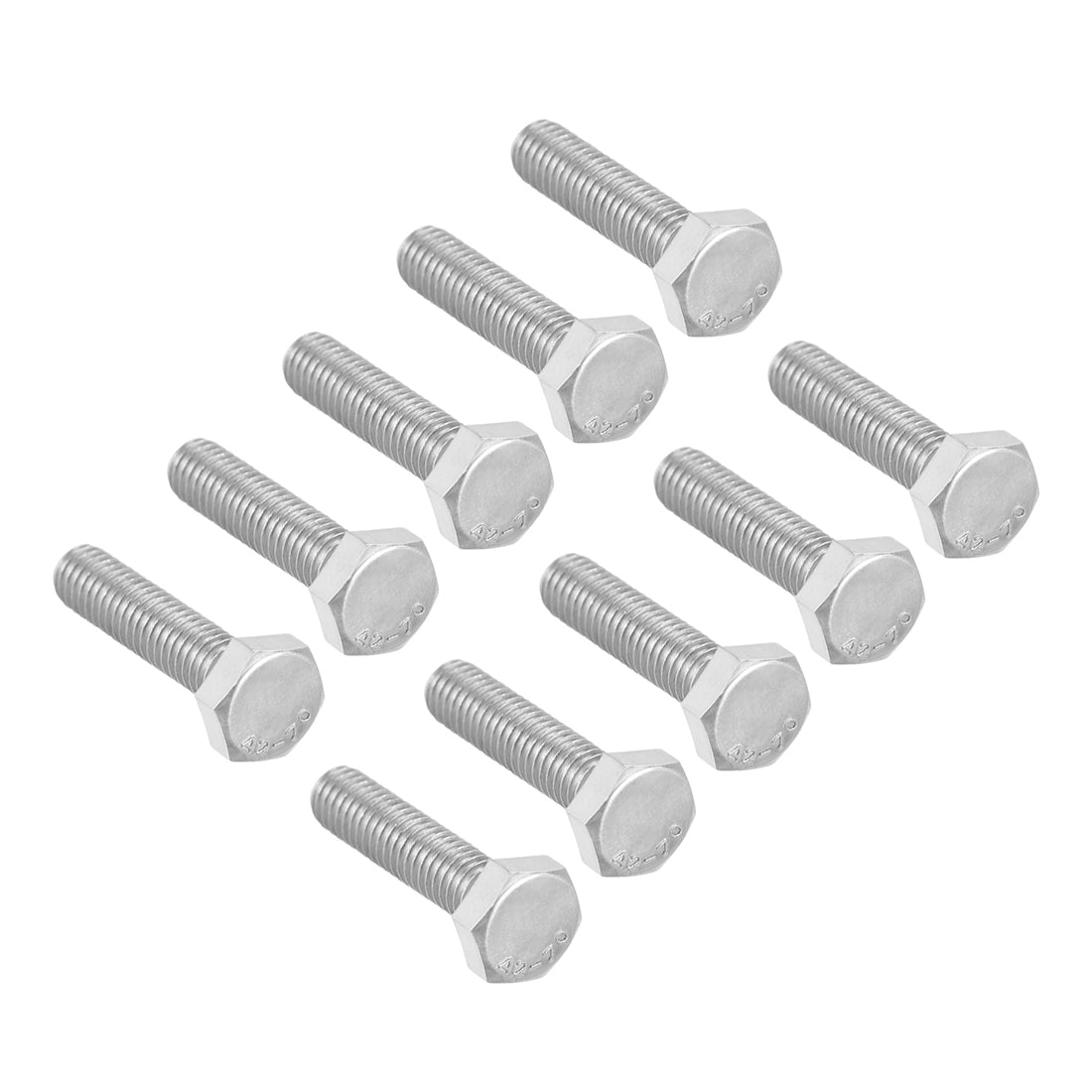 uxcell Uxcell M6x25mm Hex Bolts 304 Stainless Steel Hexagon Screw Bolt 10pcs