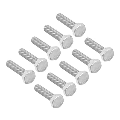 uxcell Uxcell M6x25mm Hex Bolts 304 Stainless Steel Hexagon Screw Bolt 10pcs