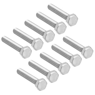 uxcell Uxcell M6x35mm Hex Bolts 304 Stainless Steel Hexagon Screw Bolt 10pcs