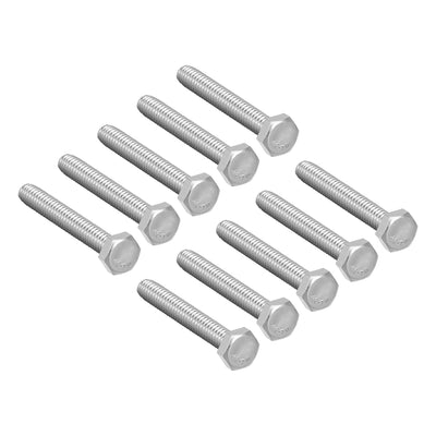 uxcell Uxcell M6x45mm Hex Bolts 304 Stainless Steel Hexagon Screw Bolt 10pcs