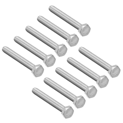 Harfington Uxcell M6x55mm Hex Bolts 304 Stainless Steel Hexagon Screw Bolt 10pcs