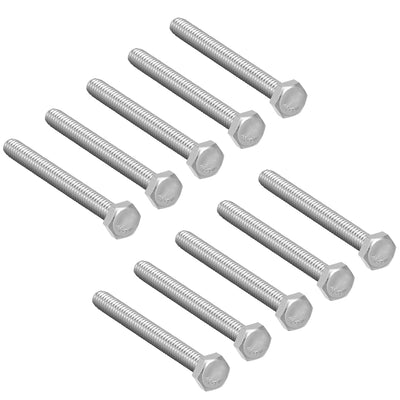 uxcell Uxcell M6x60mm Hex Bolts 304 Stainless Steel Hexagon Screw Bolt 10pcs