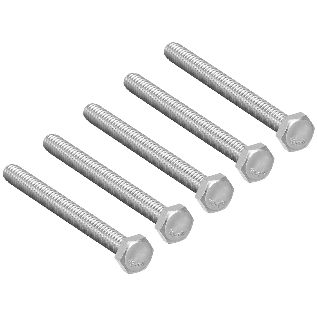 uxcell Uxcell M6x65mm Hex Bolts 304 Stainless Steel Hexagon Screw Bolt 5pcs