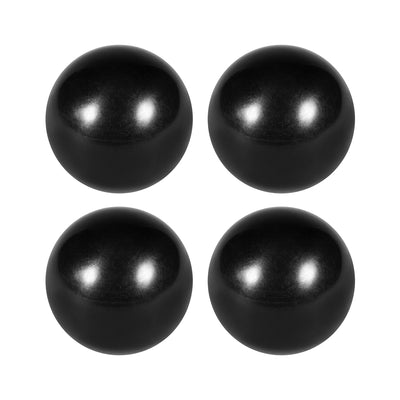 Harfington Uxcell 4Pcs Thermoset Ball Knob M6 Female Thread Machine Handle 30mm Diameter Smooth Rim Black