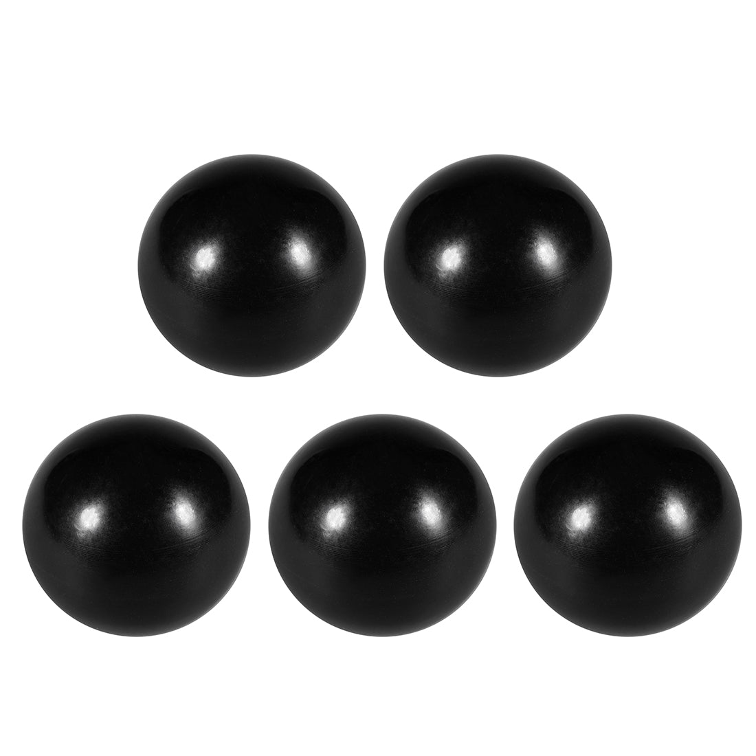 uxcell Uxcell 5Pcs Thermoset Ball Knob M8 Female Thread Machine Handle 35mm Diameter Smooth Rim Black