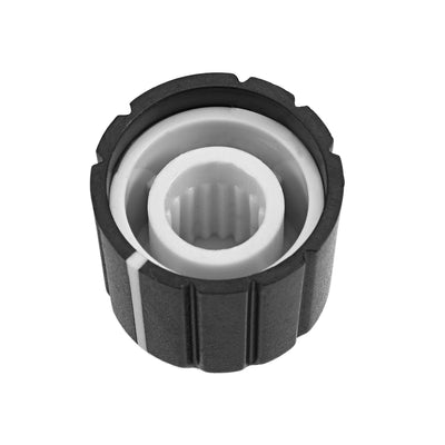 Harfington Uxcell 30Pcs 6mm Insert Shaft 15x13.5mm Plastic Potentiometer Rotary Knob Pots