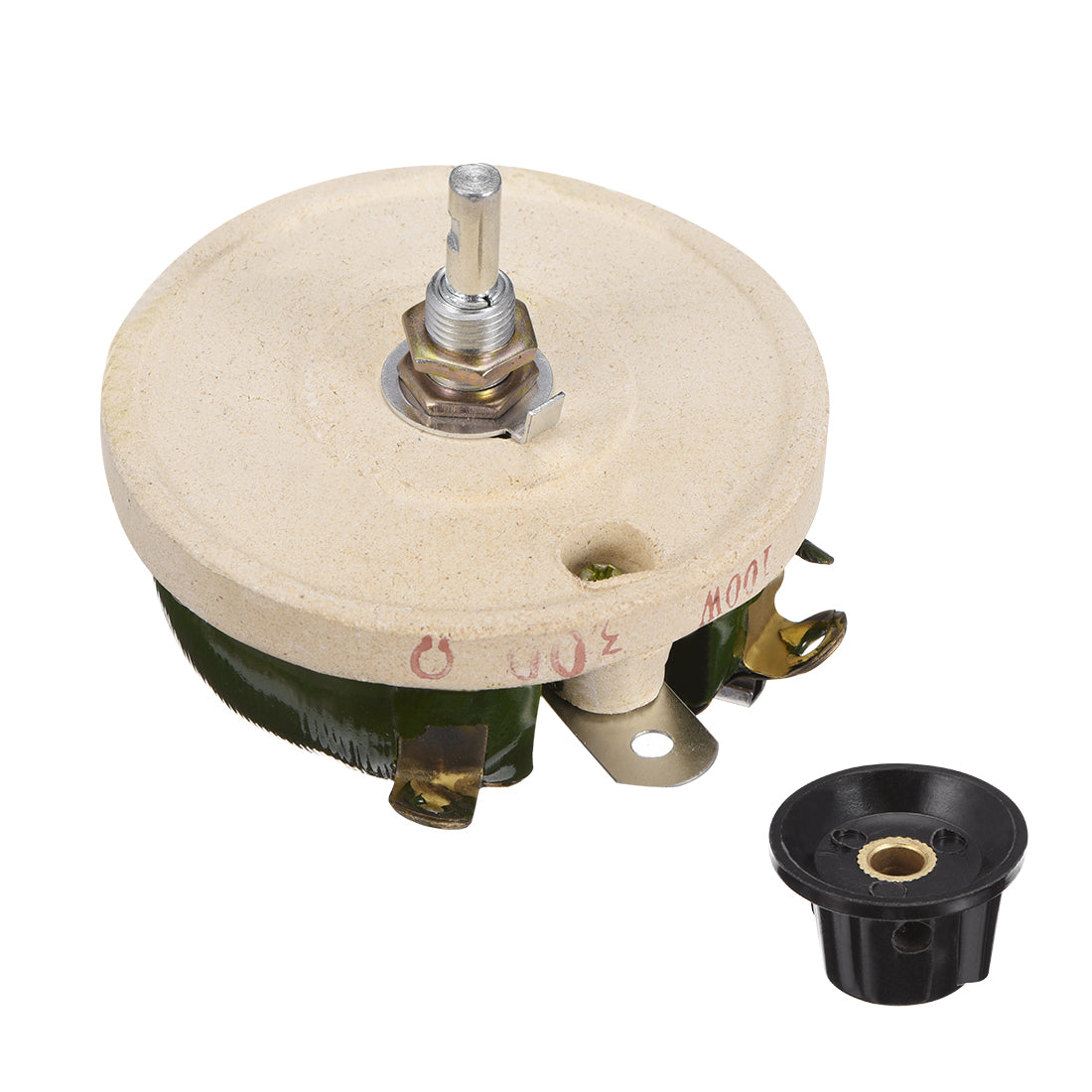 uxcell Uxcell 100W 300R Ohm Drahtloses Kreamik Potentiometer variabel Rheostat Widerstand de