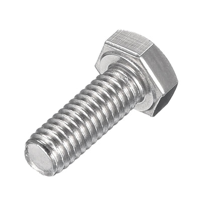 Harfington Uxcell M6x16mm Hex Bolts 304 Stainless Steel Hexagon Left Hand Screw Bolt 4pcs