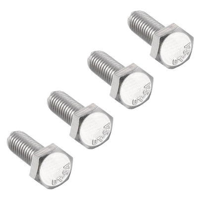 uxcell Uxcell M6x16mm Hex Bolts 304 Stainless Steel Hexagon Left Hand Screw Bolt 4pcs