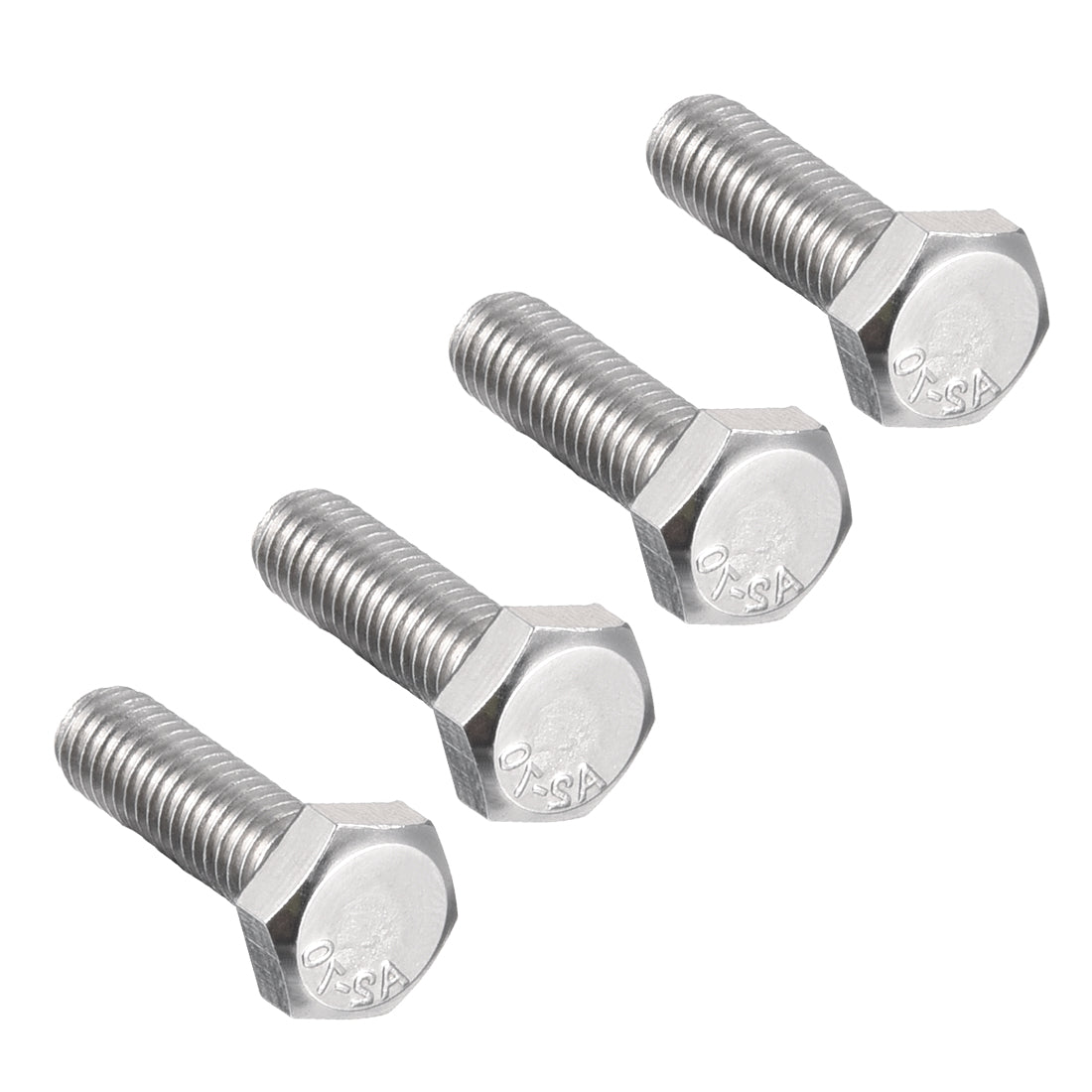 uxcell Uxcell M6x20mm Hex Bolts 304 Stainless Steel Hexagon Left Hand Screw Bolt 4pcs