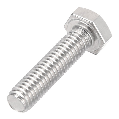 Harfington Uxcell M6x25mm Hex Bolts 304 Stainless Steel Hexagon Left Hand Screw Bolts 2pcs