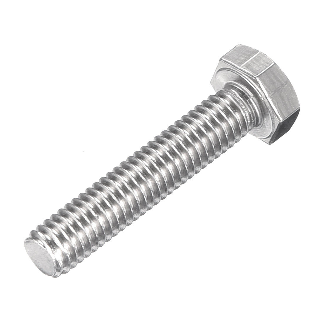 uxcell Uxcell M6x30mm Hex Bolts 304 Stainless Steel Hexagon Left Hand Screw Bolt 2pcs