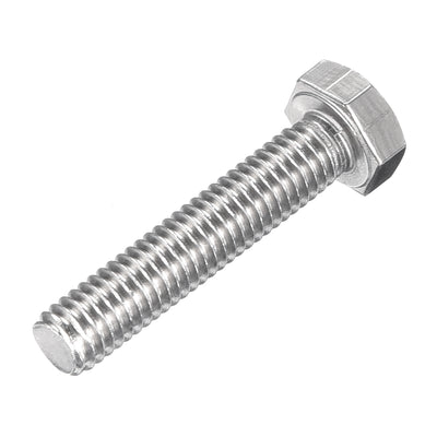 Harfington Uxcell M6x30mm Hex Bolts 304 Stainless Steel Hexagon Left Hand Screw Bolt 2pcs