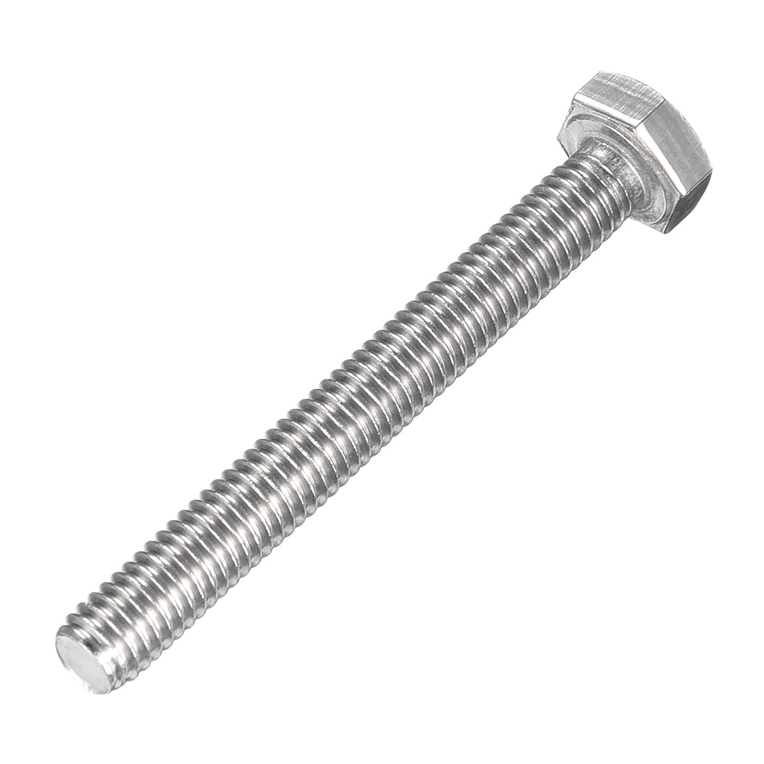 uxcell Uxcell M6x50mm Hex Bolts 304 Stainless Steel Hexagon Left Hand Screw Bolt 2pcs