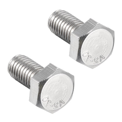 uxcell Uxcell M8x16mm Hex Bolts 304 Stainless Steel Hexagon Left Hand Screw Bolt 2pcs